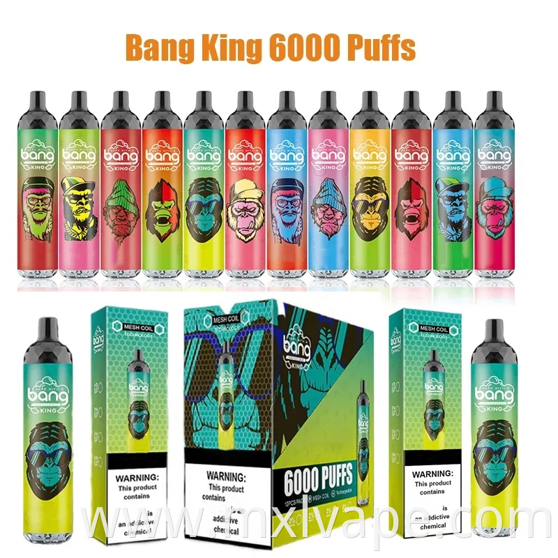 2023 Cheap Vaporizer Disposable Bang Vapes Big Puffs Vapor Bang King 6000